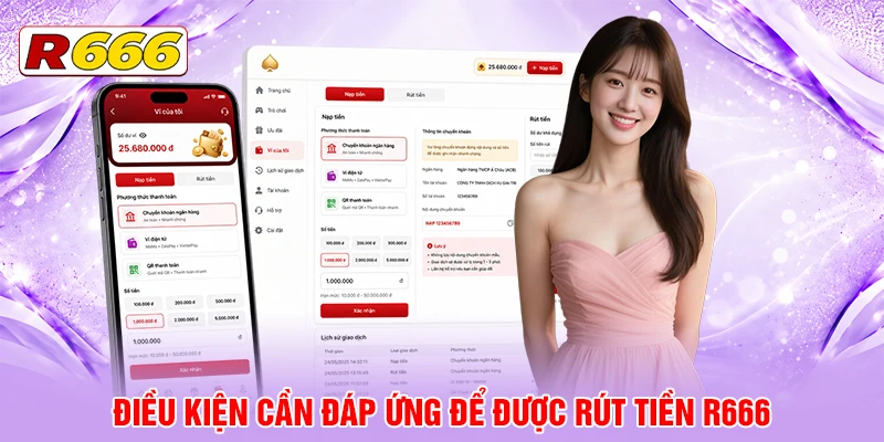 Điều kiện cần đáp ứng để được rút tiền R666