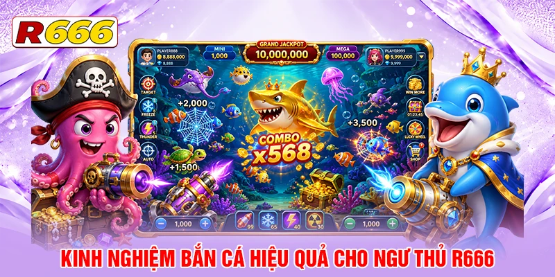 Kinh nghiệm bắn cá hiệu quả cho ngư thủ R666